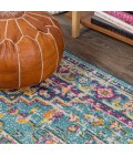 MODERN PERSIAN Area Rug Brooklyn Geometric Medallion Blue/Multi 5 ft. x 8 ft. Area Rug