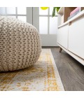 Audrey Bohemian Ornate Medallion Orange/White 2 ft. x 8 ft. Runner Rug