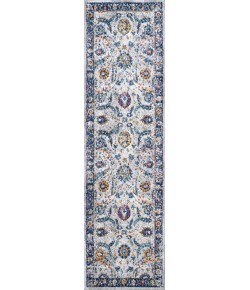 Jonathany Modern Persian MDP210A Light Gray/Blue Area Rug 2 ft. 3 in. X 8 ft. Runner