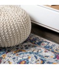 MODERN PERSIAN Area Rug Izil Modern Persian Light Gray/Blue 2 ft. x 8 ft. Runner Rug