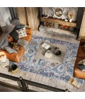 MODERN PERSIAN Area Rug Izil Modern Persian Light Gray/Blue 5 ft. x 8 ft. Area Rug