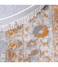 MODERN PERSIAN Area Rug Indhira Ornate Medallion Persian Orange/Cream 5 ft. x 8 ft. Area Rug