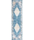 MODERN PERSIAN Area Rug Zelda Bohemian Cottage Medallion Turquoise/Gray 2 ft. x 8 ft. Runner Rug