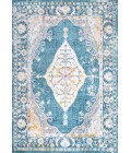MODERN PERSIAN Area Rug Zelda Bohemian Cottage Medallion Turquoise/Gray 8 ft. x 10 ft. Area Rug