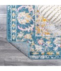MODERN PERSIAN Area Rug Zelda Bohemian Cottage Medallion Turquoise/Gray 8 ft. x 10 ft. Area Rug