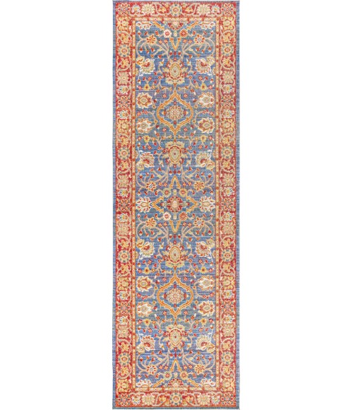 MODERN PERSIAN Area Rug Irving Persian Plum/Terracotta 2 ft. x 8 ft. Runner Rug