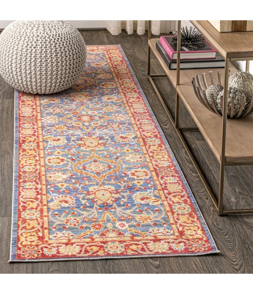 MODERN PERSIAN Area Rug Irving Persian Plum/Terracotta 2 ft. x 8 ft. Runner Rug