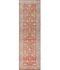 India Flower and Vine Burgundy 2 ft. x 8 ft. Runner Rug