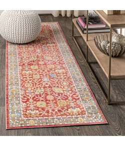 Jonathany Modern Persian MDP303A Burgundy Area Rug 2 ft. 2 in. X 8 ft. Runner