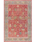 India Flower and Vine Burgundy 3 ft. x 5 ft. Area Rug