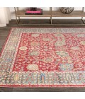 India Flower and Vine Burgundy 3 ft. x 5 ft. Area Rug