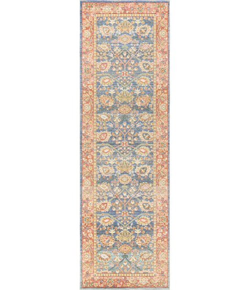MODERN PERSIAN Area Rug Alba Modern Faded Peshawar Plum/Terracotta 2 ft. x 8 ft. Runner Rug