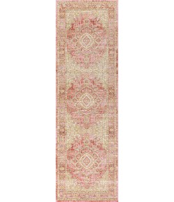 Jonathany Modern Persian MDP305A Deep Rose/Ivory Area Rug 2 ft. 2 in. X 8 ft. Runner