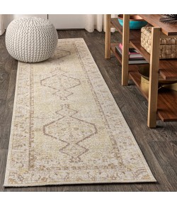 Jonathany Modern Persian MDP306A Ivory Area Rug 2 ft. 2 in. X 8 ft. Runner