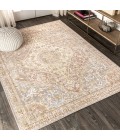 MODERN PERSIAN Area Rug Petras Modern Ornate Medallion Gray/Brown 5 ft. x 8 ft. Area Rug