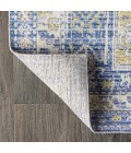 MODERN PERSIAN Area Rug Darija Ornate Geometric Medallion Blue 4 ft. x 6 ft. Area Rug