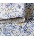 MODERN PERSIAN Area Rug Darija Ornate Geometric Medallion Blue 4 ft. x 6 ft. Area Rug