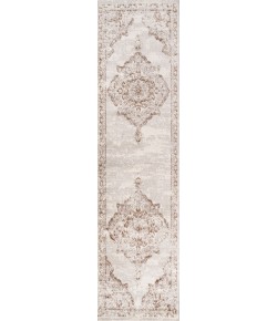 Jonathany Modern Persian MDP400A Cream/Red Area Rug 2 ft. 3 in. X 10 ft. Runner