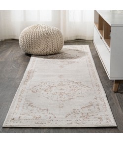 Jonathany Modern Persian MDP400A Cream/Red Area Rug 2 ft. 3 in. X 10 ft. Runner
