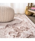 MODERN PERSIAN Area Rug Alhambra Ornate Medallion Modern Cream/Red 2 ft. x 10 ft. Runner Rug