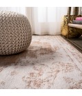 Alhambra Ornate Medallion Modern Brown/Cream 2 ft. x 10 ft. Runner Rug