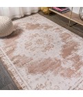 MODERN PERSIAN Area Rug Alhambra Ornate Medallion Modern Brown/Cream 3 ft. x 5 ft. Area Rug