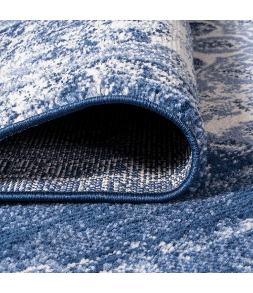 MODERN PERSIAN Area Rug Alhambra Ornate Medallion Modern Navy/Ivory 4 ft. x 6 ft. Area Rug