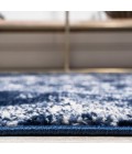 MODERN PERSIAN Area Rug Alhambra Ornate Medallion Modern Navy/Ivory 2 ft. x 10 ft. Runner Rug