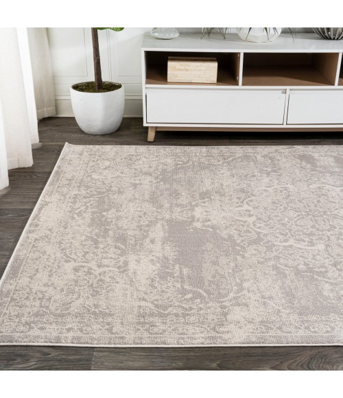 MODERN PERSIAN Area Rug Alhambra Ornate Medallion Modern Ivory 8 ft. x 10 ft. Area Rug