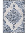 Alhambra Ornate Medallion Modern Light Blue/Ivory 4 ft. x 6 ft. Area Rug