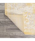 MODERN PERSIAN Area Rug Alhambra Ornate Medallion Modern Yellow/Cream 5 ft. x 8 ft. Area Rug