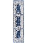 MODERN PERSIAN Area Rug Rosalia Cottage Medallion Ivory/Navy 2 ft. x 10 ft. Runner Rug