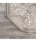 MODERN PERSIAN Area Rug Rosalia Cottage Medallion Gray/Ivory 3 ft. x 5 ft. Area Rug