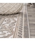 MODERN PERSIAN Area Rug Rosalia Cottage Medallion Gray/Ivory 3 ft. x 5 ft. Area Rug