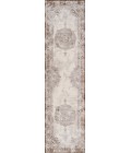 MODERN PERSIAN Area Rug Rosalia Cottage Medallion Brown/Cream 2 ft. x 10 ft. Runner Rug