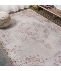 MODERN PERSIAN Area Rug Rosalia Cottage Medallion Brown/Cream 8 ft. x 10 ft. Area Rug