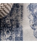 MODERN PERSIAN Area Rug Rosalia Cottage Medallion Dark blue/Ivory 4 ft. x 6 ft. Area Rug