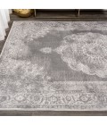 MODERN PERSIAN Area Rug Rosalia Cottage Medallion Gray/Dark Gray 8 ft. x 10 ft. Area Rug