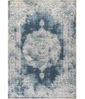 Rosalia Cottage Medallion Ivory/Blue 8 ft. x 10 ft. Area Rug