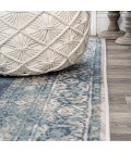 Rosalia Cottage Medallion Ivory/Blue 8 ft. x 10 ft. Area Rug