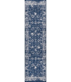 Jonathany Modern Persian MDP404A Navy Area Rug 2 ft. 2 in. X 8 ft. Runner