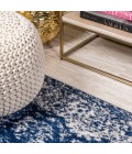 MODERN PERSIAN Area Rug Soleiman Modern Persian Navy 4 ft. x 6 ft. Area Rug