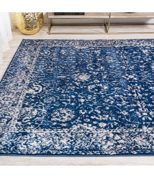 MODERN PERSIAN Area Rug Soleiman Modern Persian Navy 4 ft. x 6 ft. Area Rug