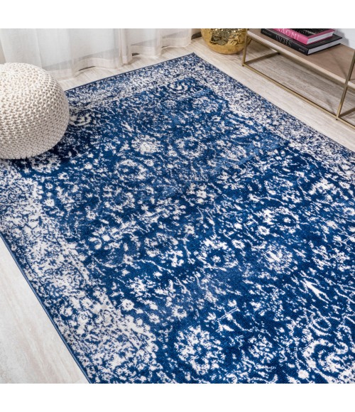 MODERN PERSIAN Area Rug Soleiman Modern Persian Navy 4 ft. x 6 ft. Area Rug