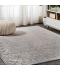 Roma Ornate Geometric Tile Gray 3 ft. x 5 ft. Area Rug