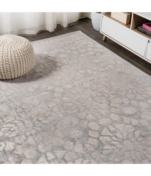 Roma Ornate Geometric Tile Gray 3 ft. x 5 ft. Area Rug