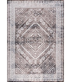 Jonathany Modern Persian MDP501B Brown/Ivory Area Rug 5 ft. X 8 ft. Rectangle