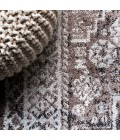 MODERN PERSIAN Area Rug Boho Cottage Medallion Brown/Ivory 5 ft. x 8 ft. Area Rug