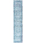 Boho Cottage Medallion Blue/White 2 ft. x 8 ft. Runner Rug