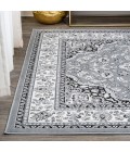 Palmette Modern Persian Floral Gray/Cream 5 ft. x 8 ft. Area Rug